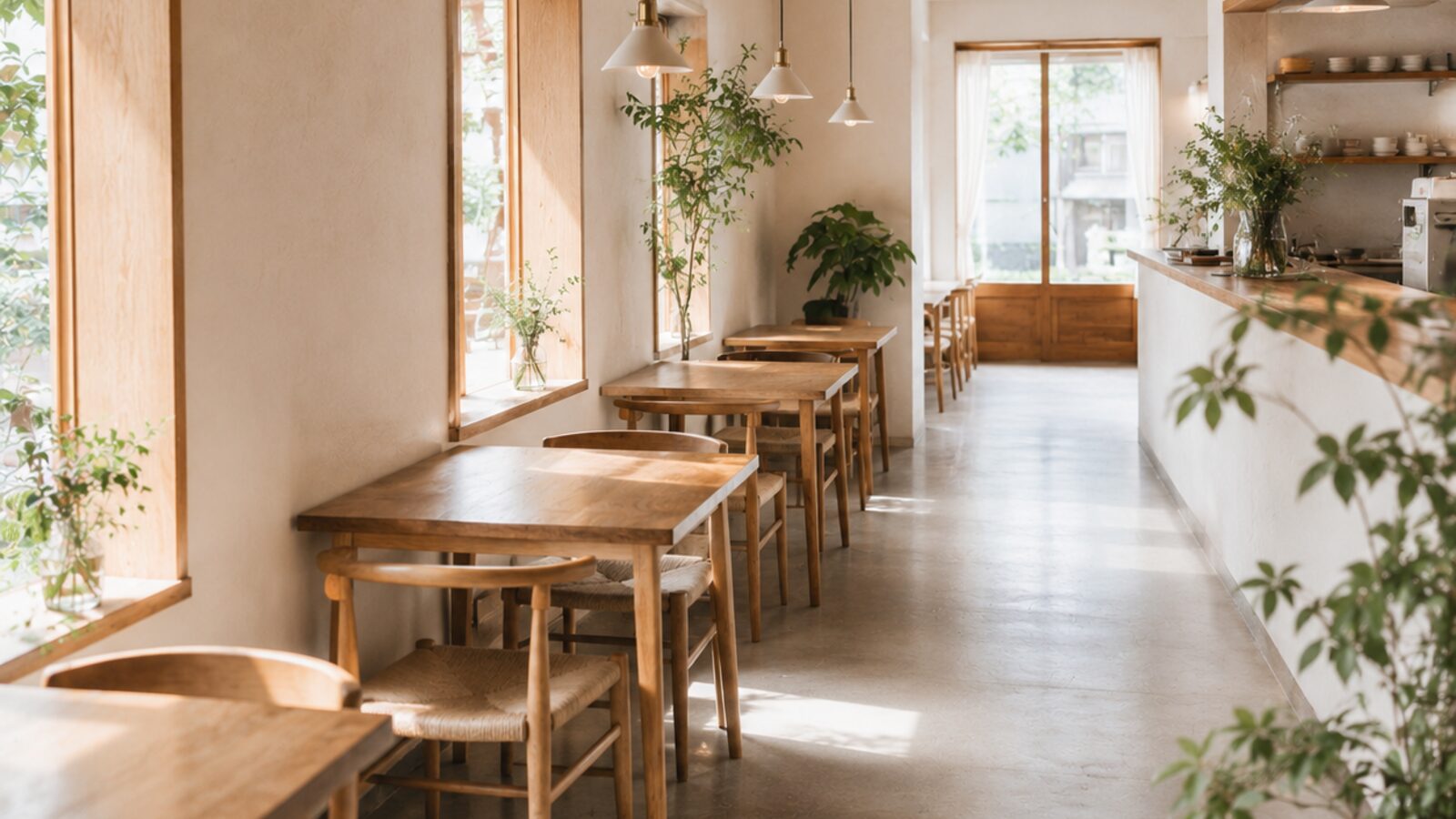 本と珈琲 栞 の店内