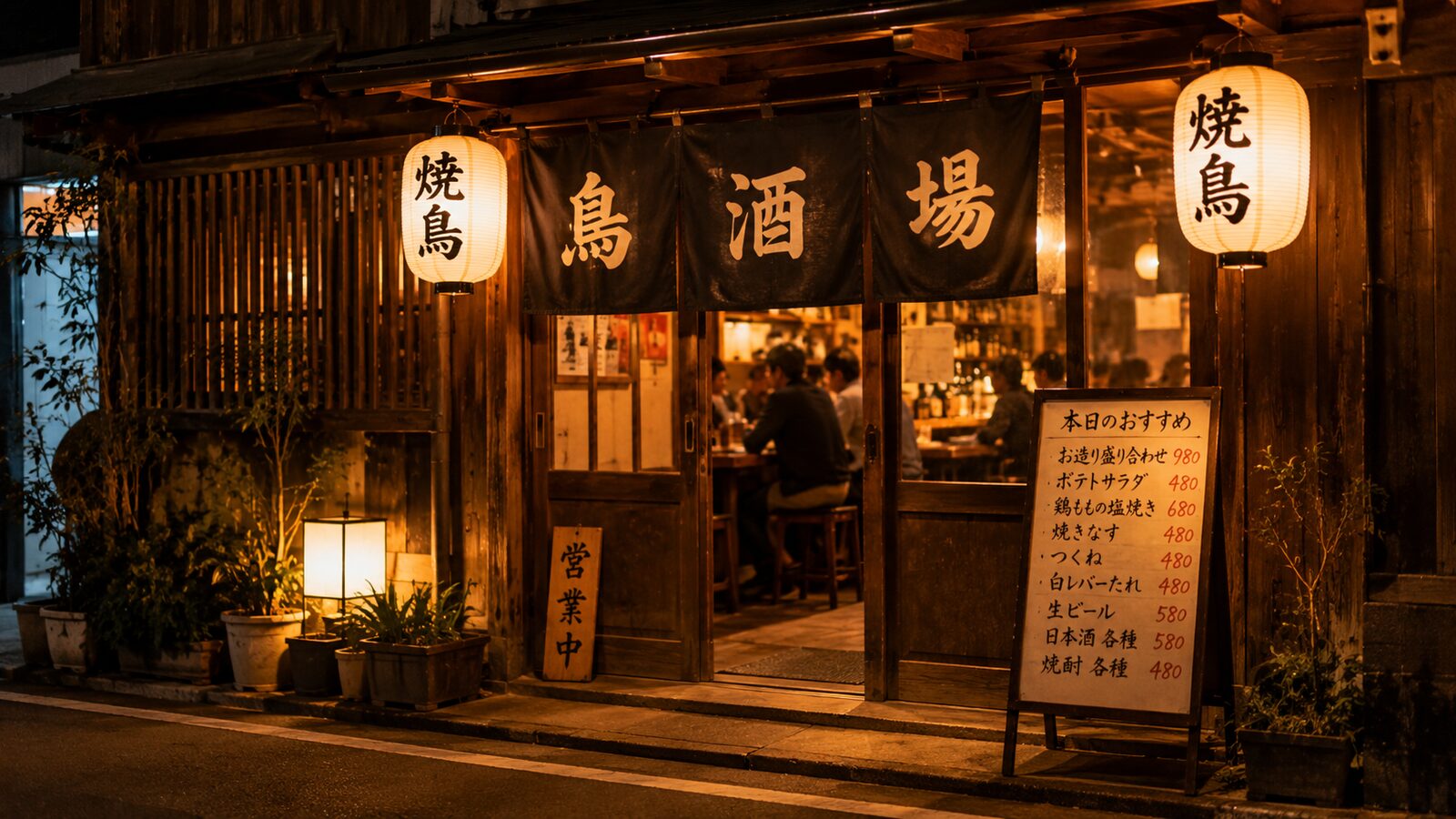 呑処 月見坂 の外観