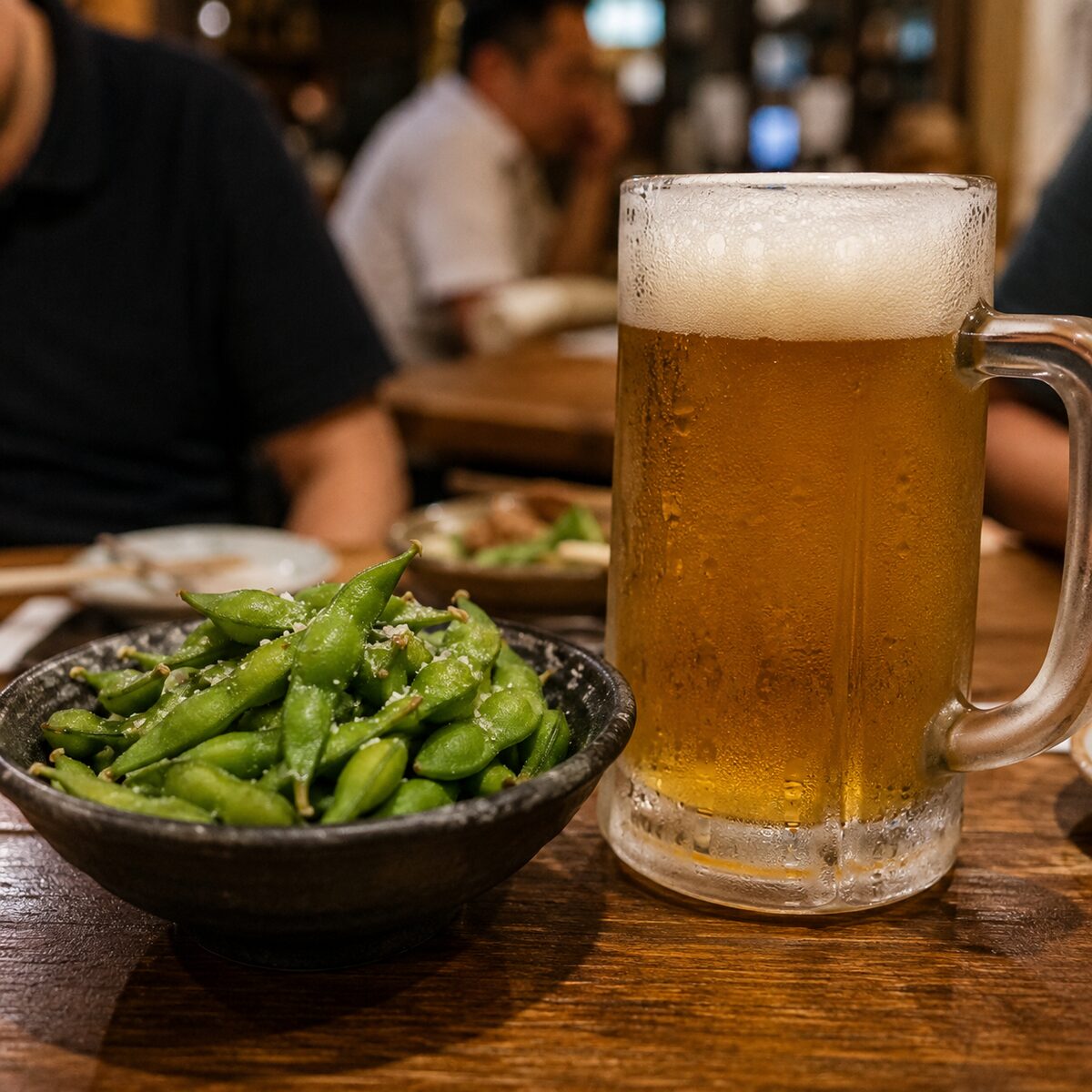 枝豆と一杯